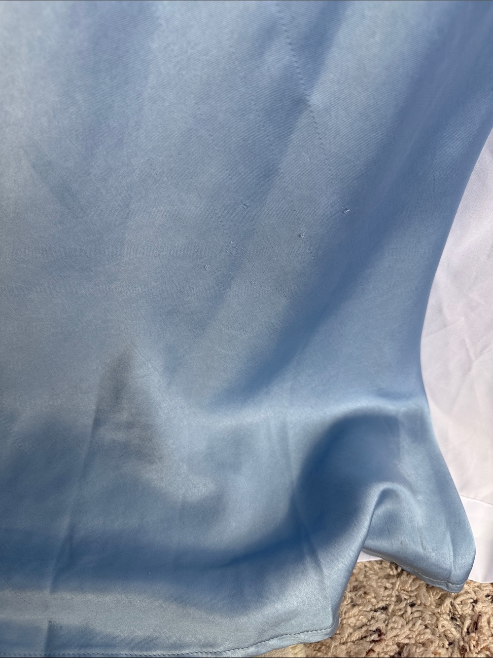 Hello Molly Light Blue Satin Cowl Neck Maxi Dress, blue bridesmaid dress - Picture 6 of 10